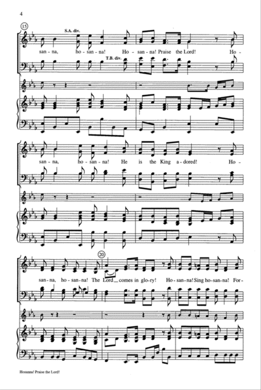 Hosanna! Praise the Lord! 4-Part scores gallery preview page 4