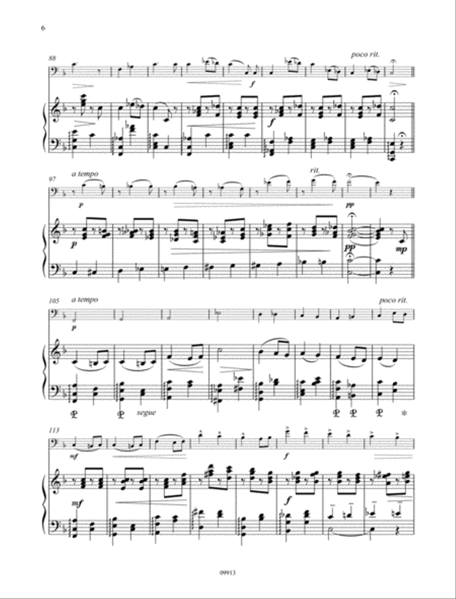 Melody, Op. 3/1 Bassoon scores gallery preview page 4
