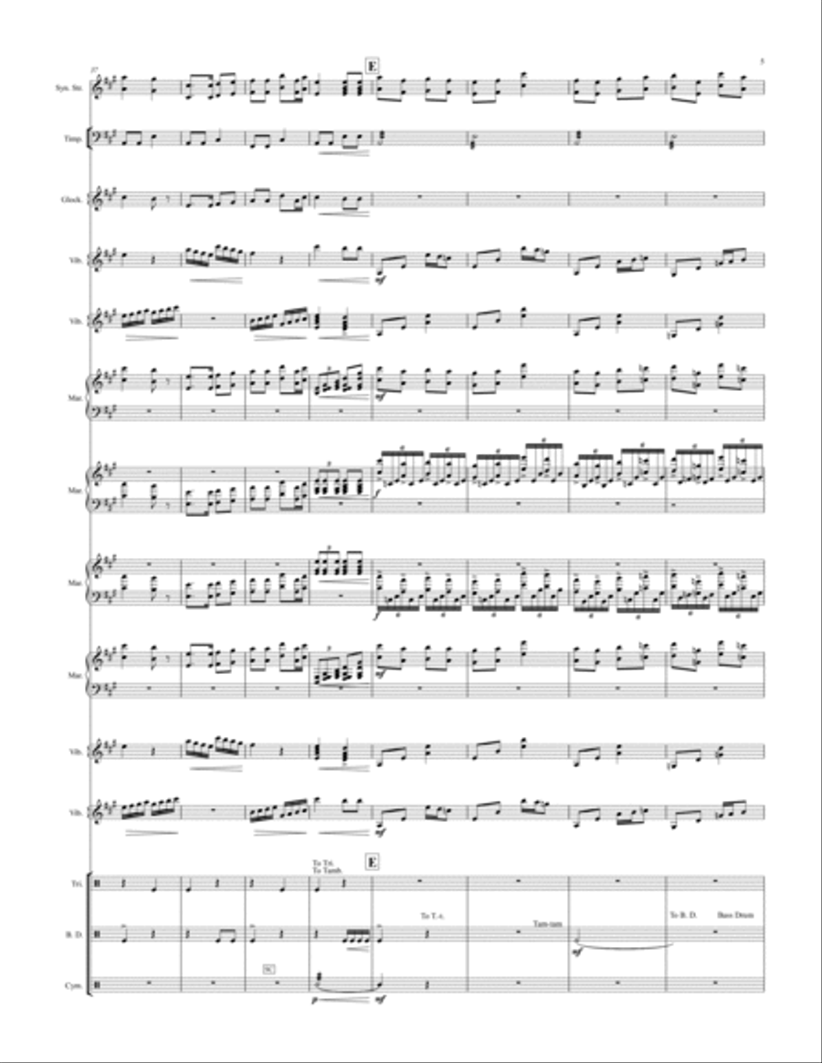 Kennst du das Land? Kennst du das Land? Percussion Ensemble scores gallery preview page 5