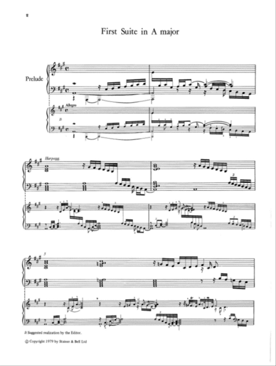 The Suites of 1720. Nos. 1, 3, 5 and 7 Piano Solo scores gallery preview page 2