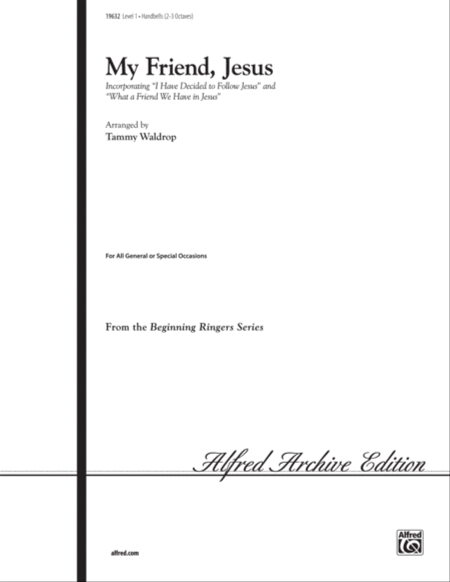 My Friend, Jesus Handbell Choir scores gallery preview page 1