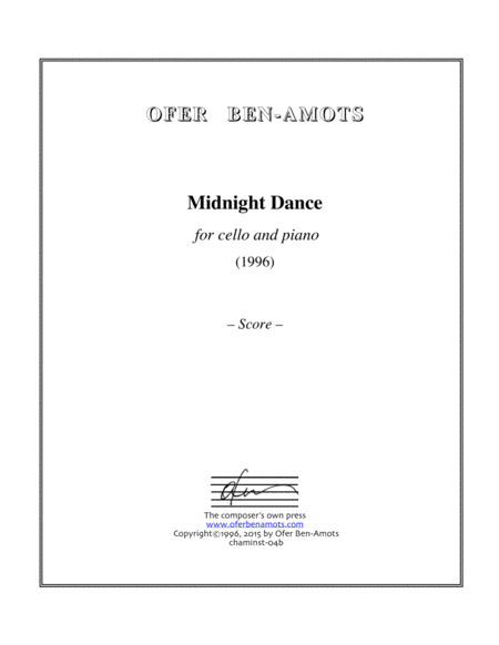 Midnight Dance - for cello and piano