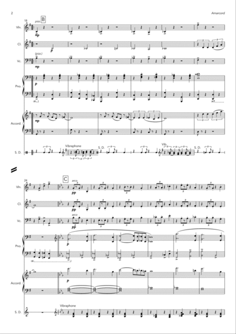 Amarcord Amarcord Clarinet scores gallery preview page 2