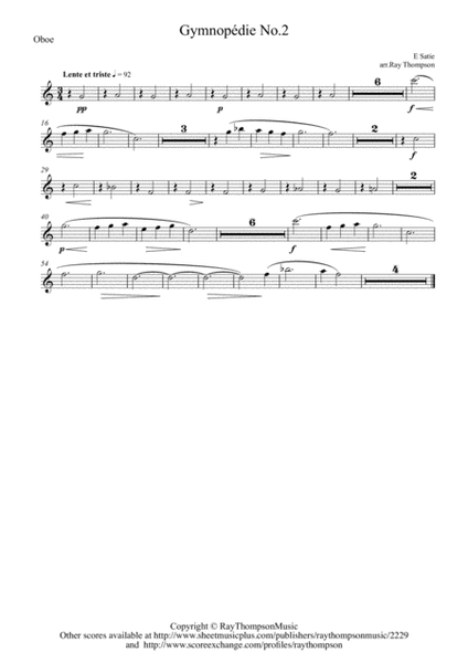 Satie: Gymnopédie No.3 - wind quintet image number null