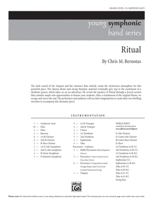 Book cover for Ritual: Score