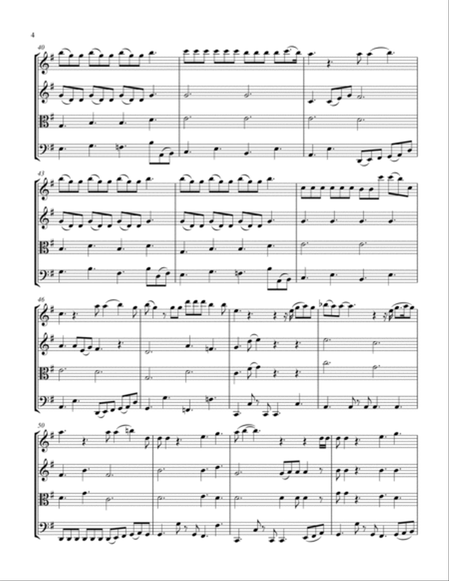 Lover String Quartet scores gallery preview page 4