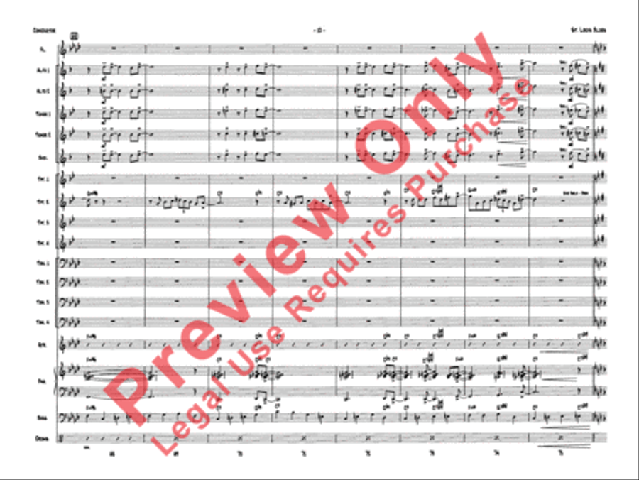 St. Louis Blues Jazz Ensemble scores gallery preview page 13