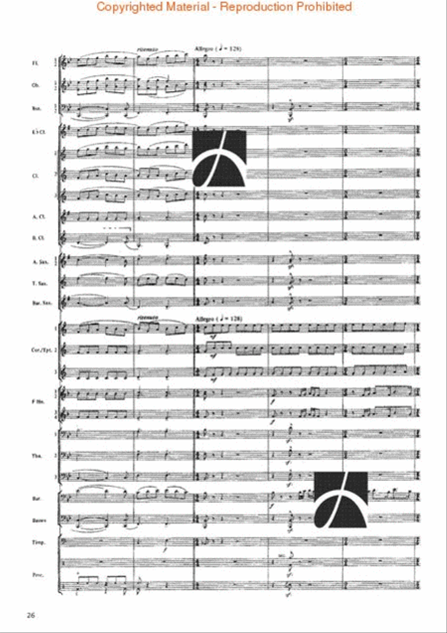 La Storia Concert Band scores gallery preview page 22
