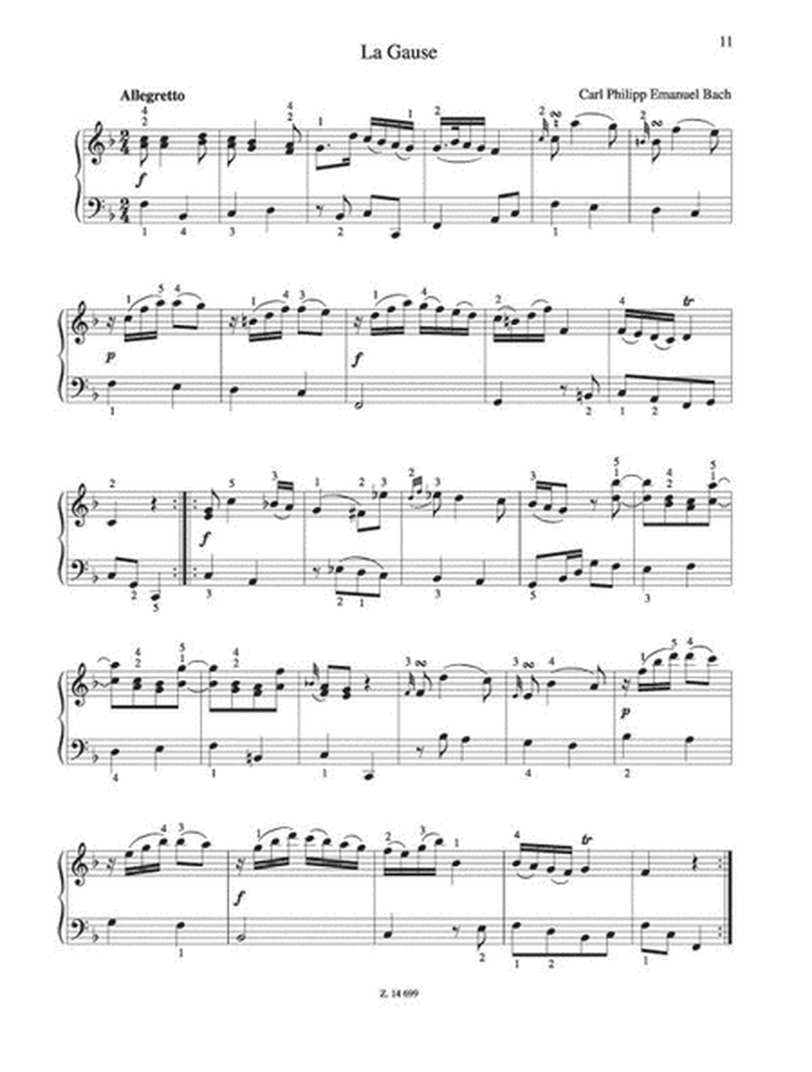 Leichte Klavierstücke - Bach