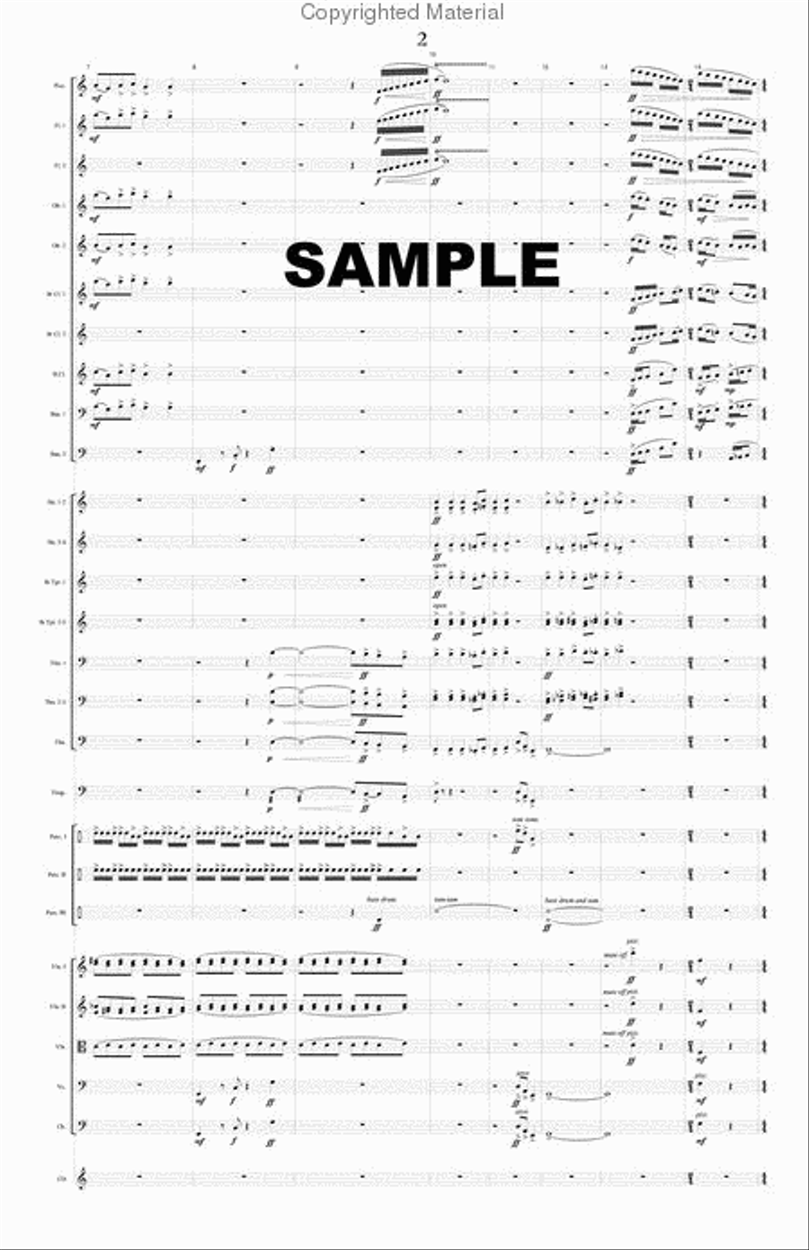 Five Songs from the Summit Full Orchestra scores gallery preview page 3