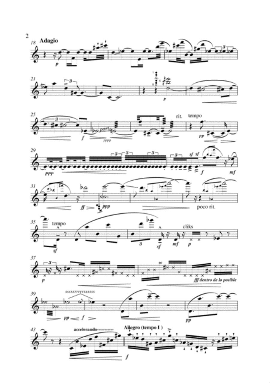 Andrenia Andrenia Flute Solo scores gallery preview page 2