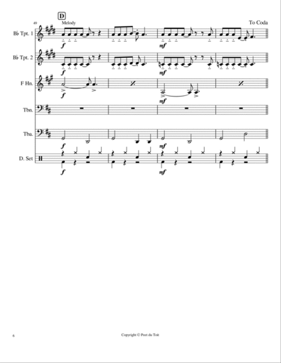 Hasta Manana Small Ensemble scores gallery preview page 6