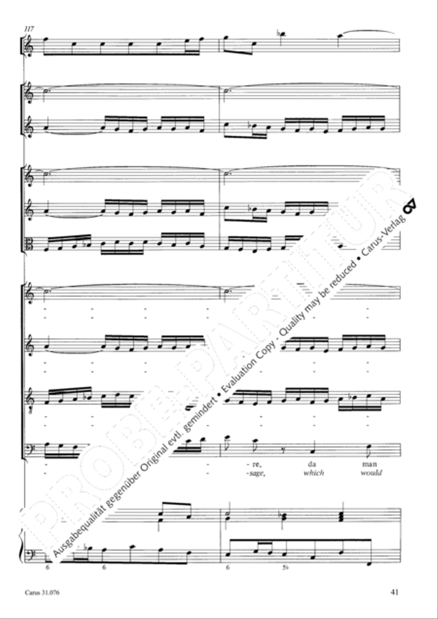 The heavens are telling the Father's glory (Die Himmel erzahlen die Ehre Gottes) 4-Part scores gallery preview page 42