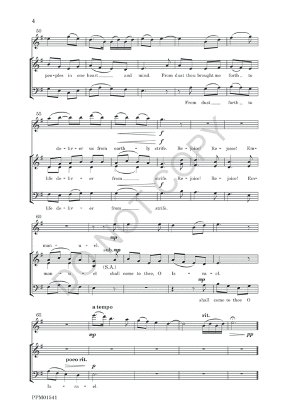 O Come, O Come, Emmanuel 3-Part scores gallery preview page 7