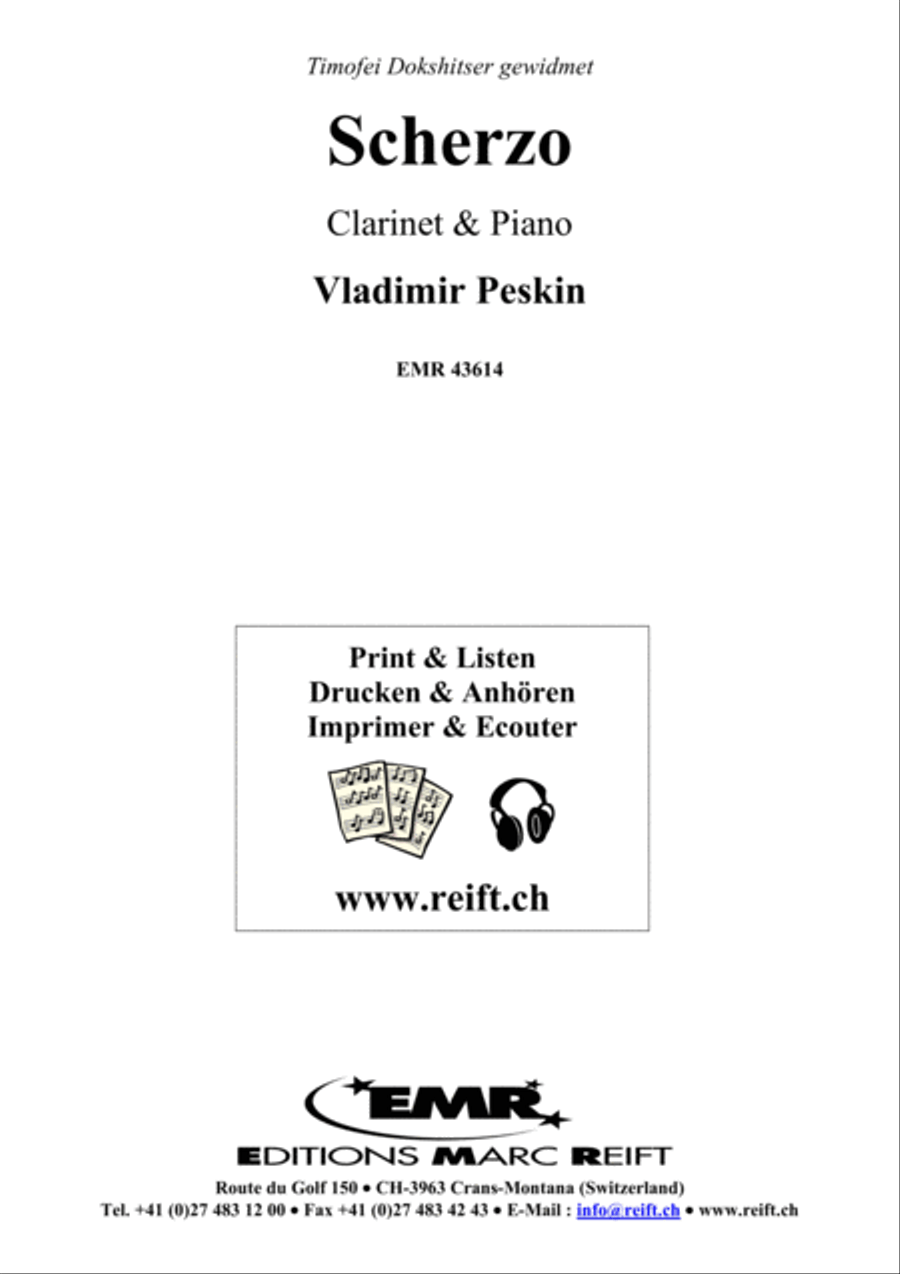 Scherzo Clarinet Solo scores gallery preview page 2