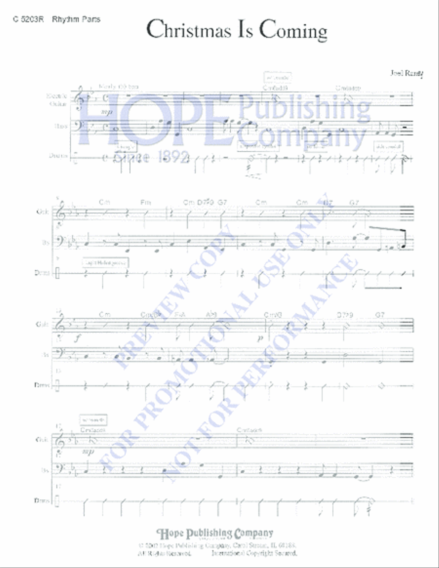 Christmas Is Coming Christmas Is Coming Handbell Choir scores gallery preview page 2
