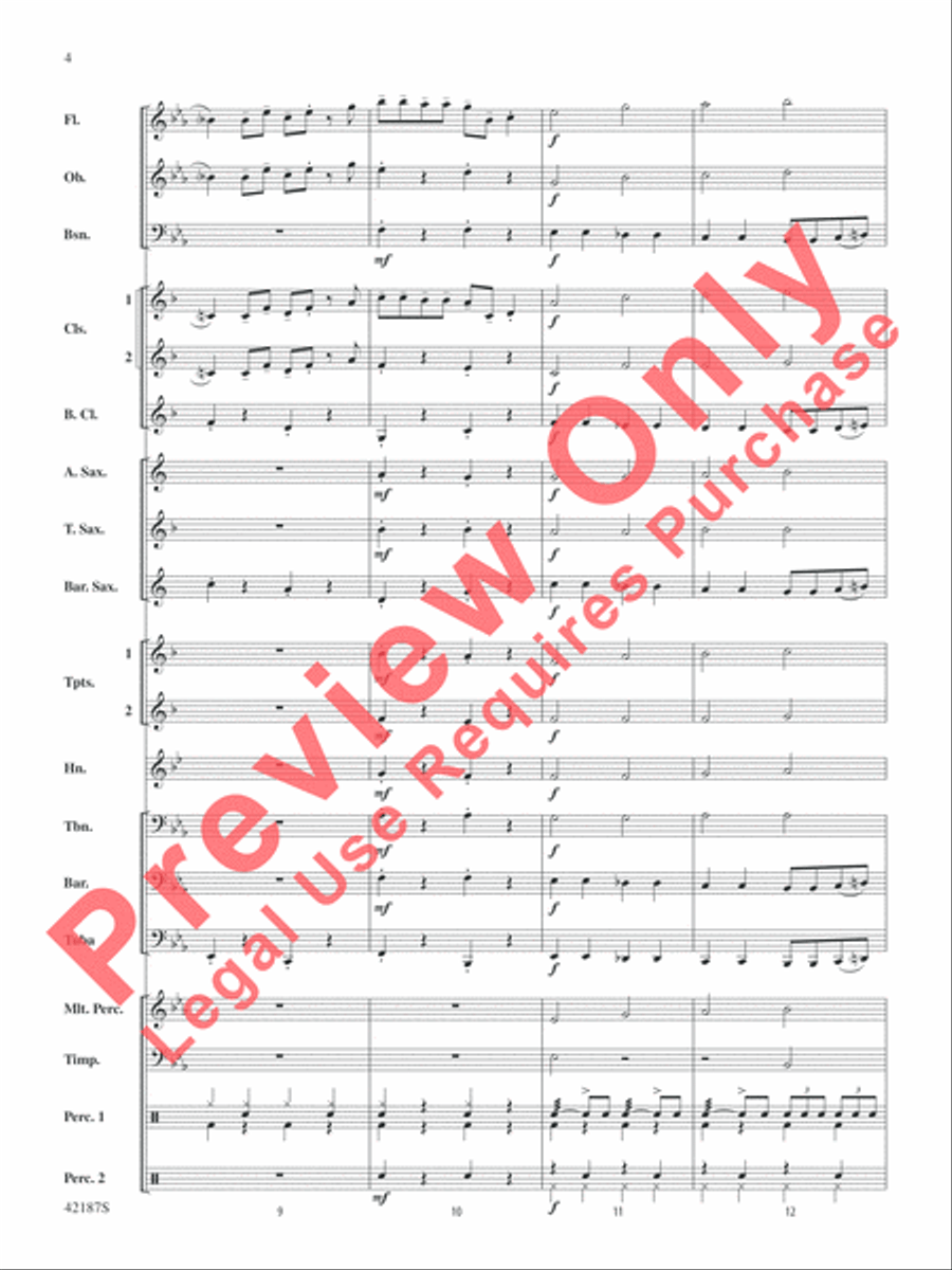 Santa Baby Concert Band scores gallery preview page 5
