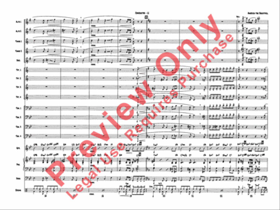 Superset #5: The Patriotic Collection (Medley) Jazz Ensemble scores gallery preview page 12