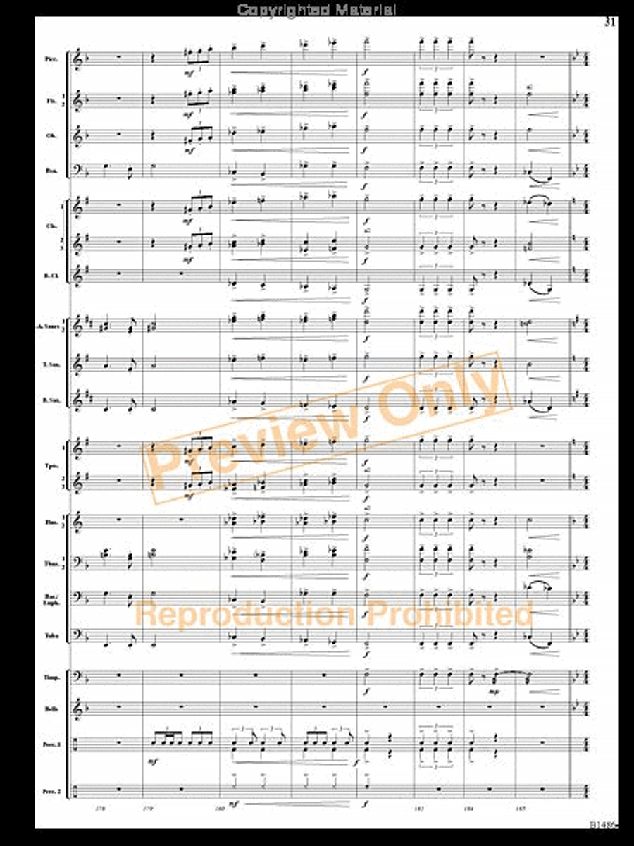 An American Spectacular An American Spectacular Concert Band scores gallery preview page 30