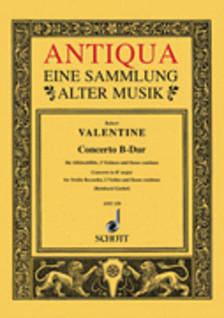 Valentine Concerto Bbmaj Rec 2vln Bc