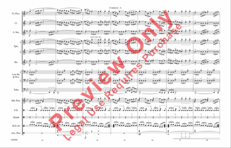 Halo Theme (from Halo Suite) Marching Band scores gallery preview page 7