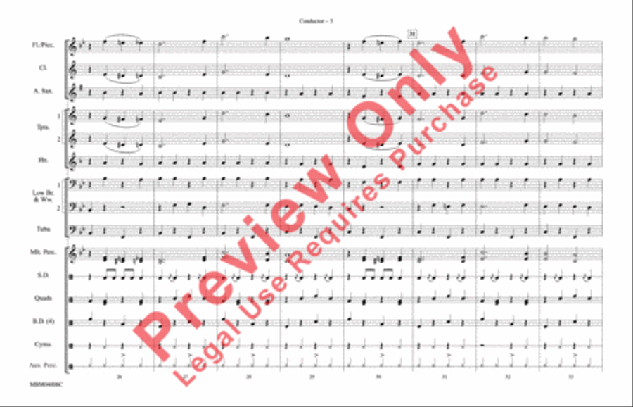 The Chicken Dance The Chicken Dance Marching Band scores gallery preview page 6