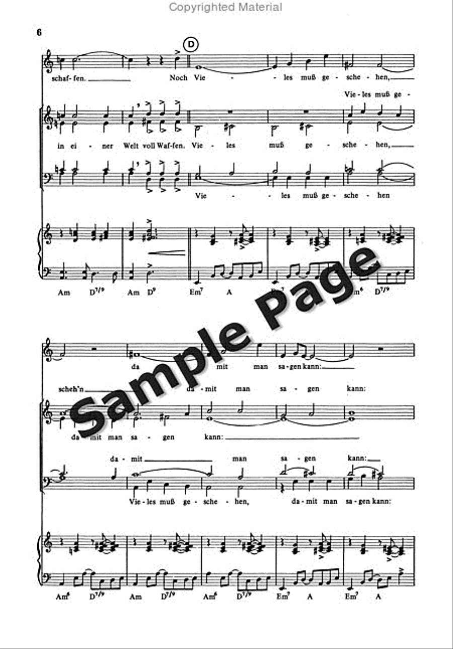 Poos H Singen Heisst Verstehen 4-Part scores gallery preview page 7