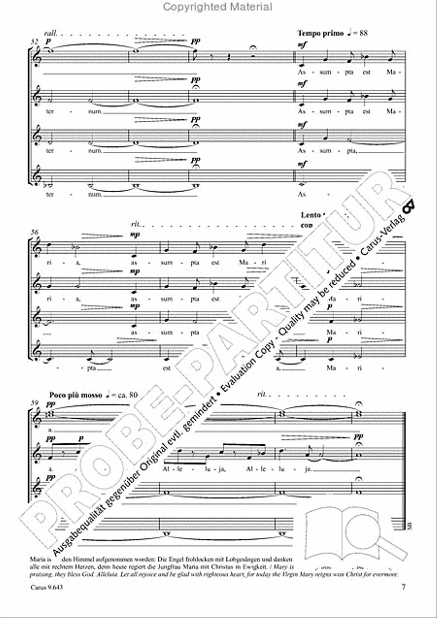 Assumpta est Maria Assumpta est Maria SSAA scores gallery preview page 7
