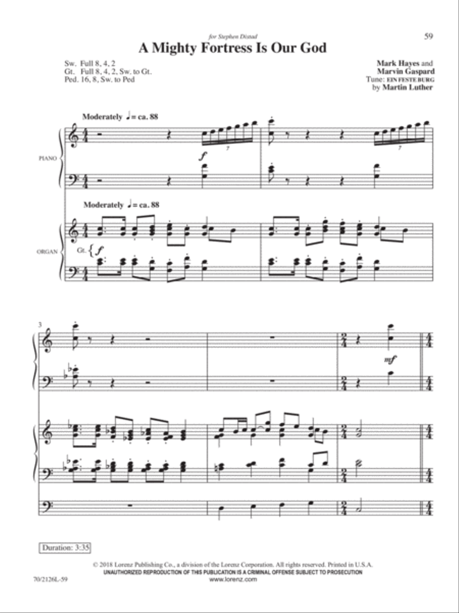 O God, Our Help in Ages Past Organ scores gallery preview page 6