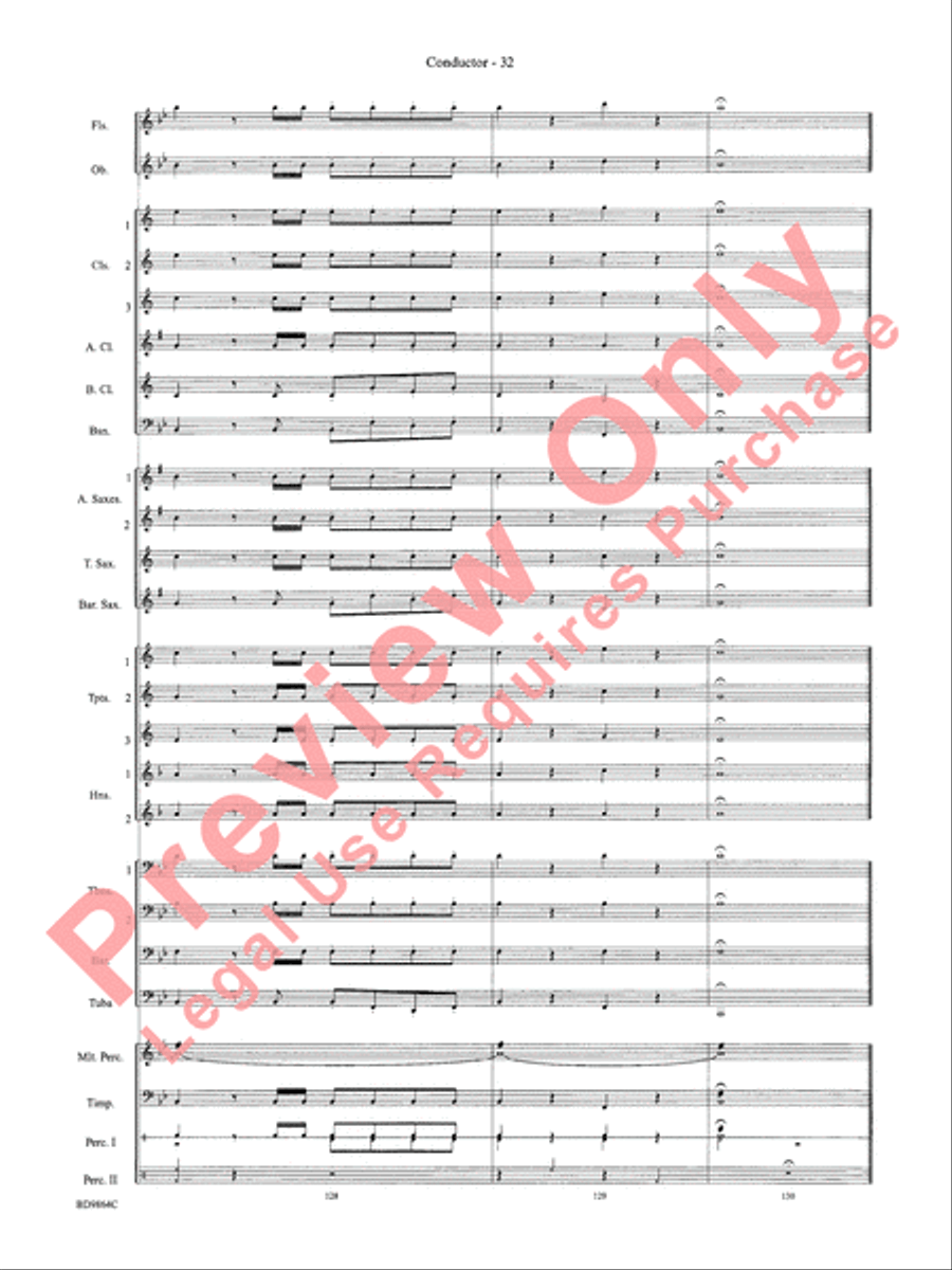 Morning Madness Morning Madness Concert Band scores gallery preview page 35