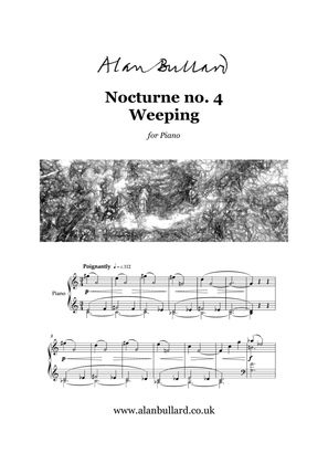 Book cover for Nocturne no. 4 - Weeping (piano solo)