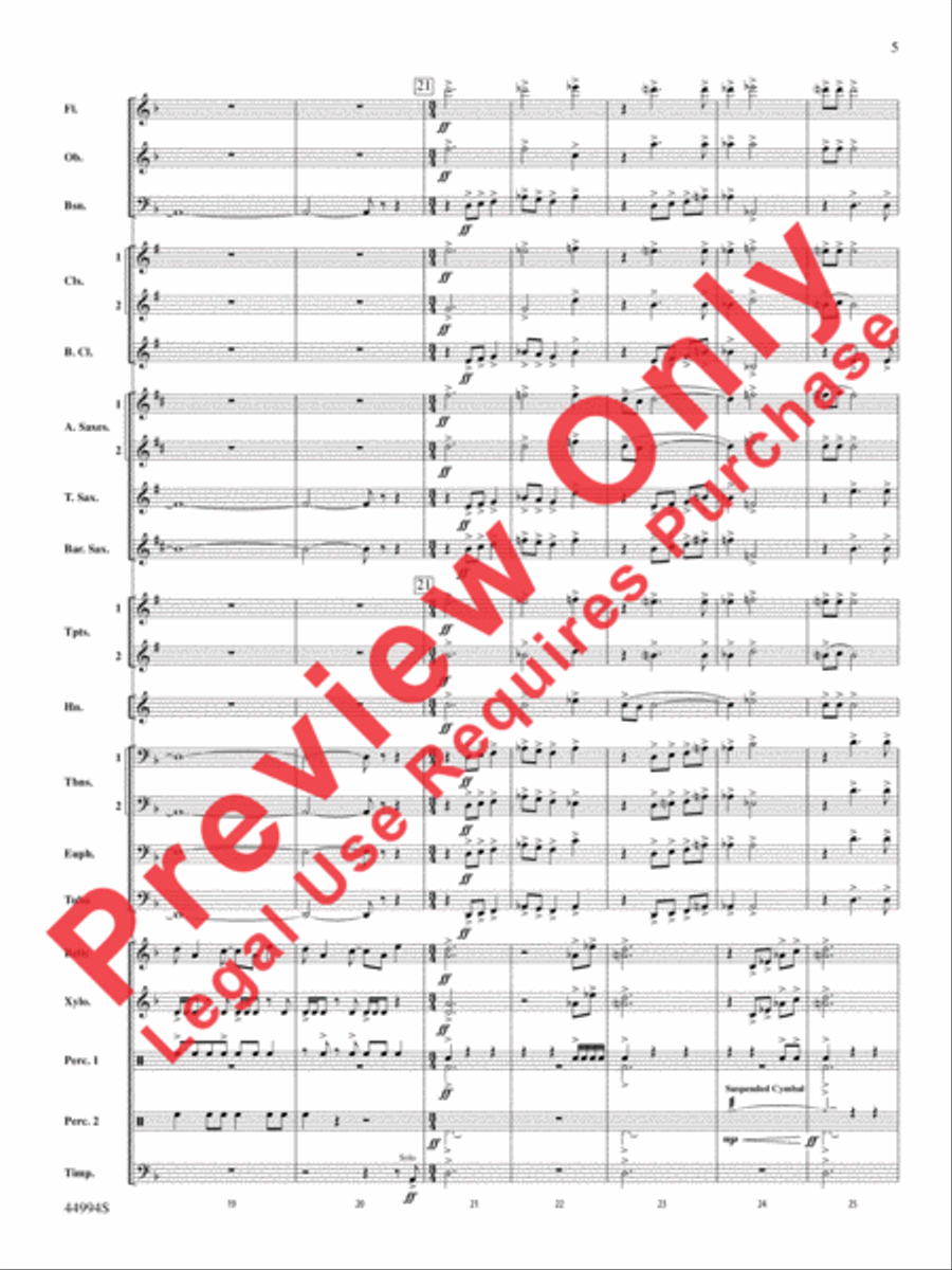 In tantum lux Concert Band scores gallery preview page 25