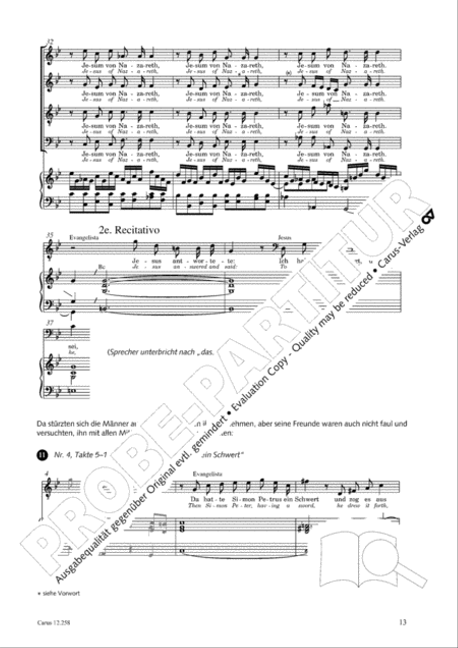 Johann Sebastian Bachs Johannes-Passion fur Kinder und Jugendliche STB scores gallery preview page 14
