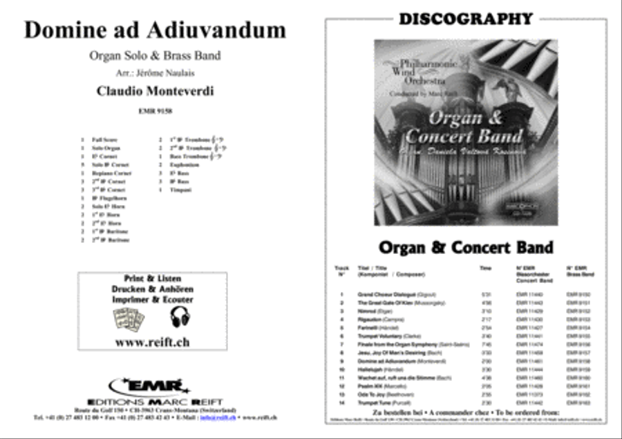 Domine ad Adiuvandum Brass Band scores gallery preview page 2