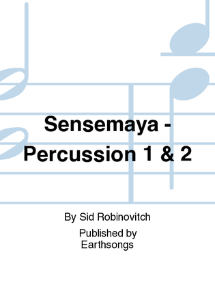 Book cover for sensemaya perc. 1 & 2