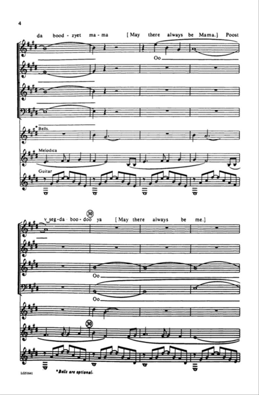 May There Always Be Sunshine 4-Part scores gallery preview page 19