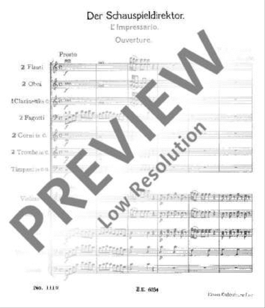 The Impressario The Impressario Orchestra scores gallery preview page 4