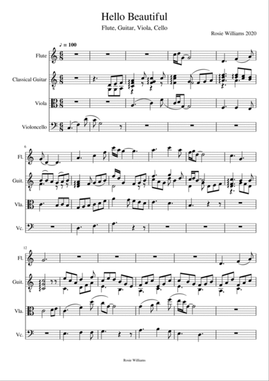 Hello Beautiful Small Ensemble scores gallery preview page 2