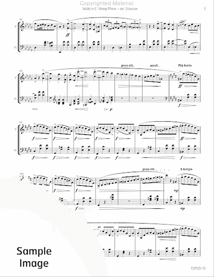 Waltz in C-Sharp Minor Marimba scores gallery preview page 6