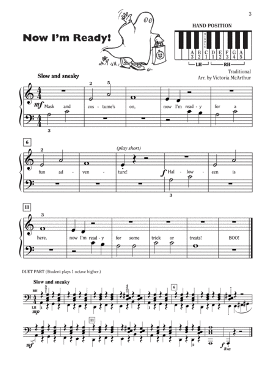 Let's Celebrate Halloween!, Book 1 Easy Piano scores gallery preview page 3