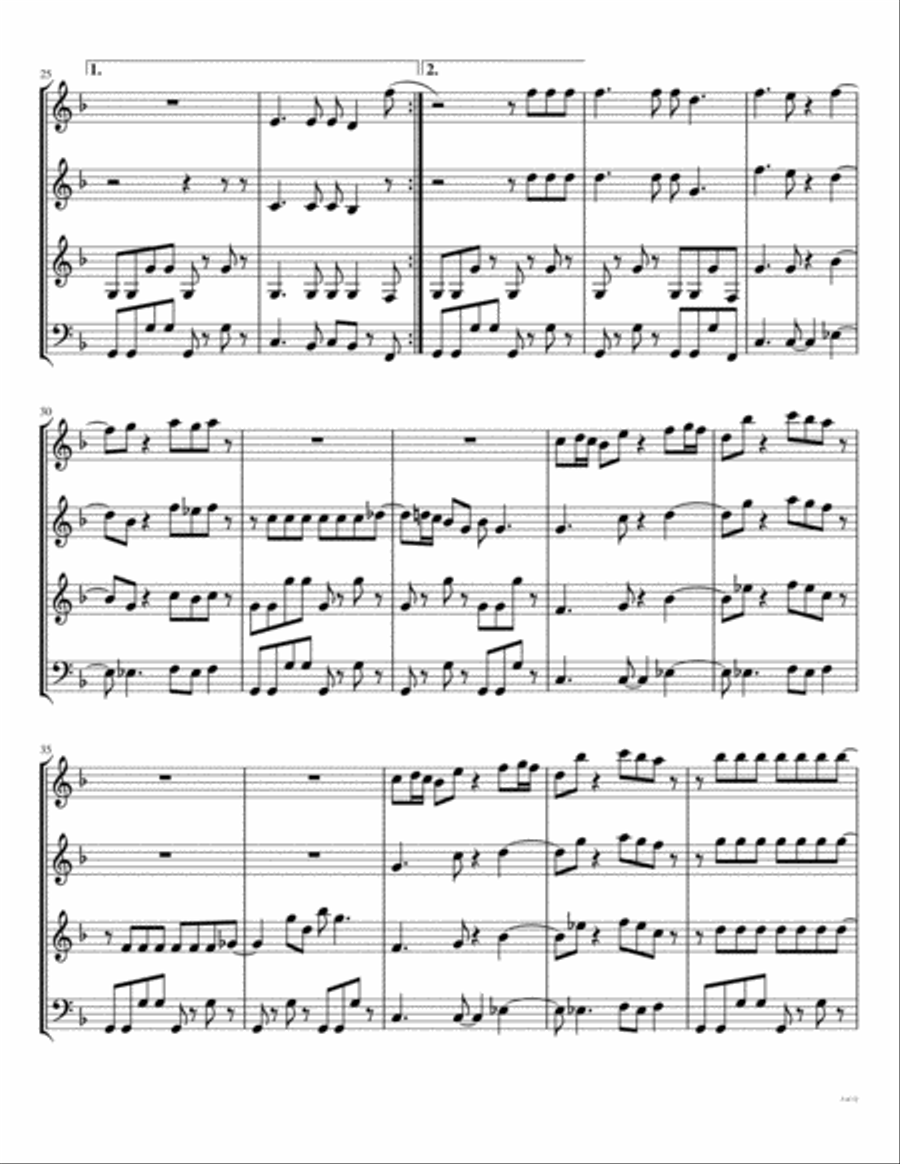My Sharona Woodwind Quartet scores gallery preview page 4