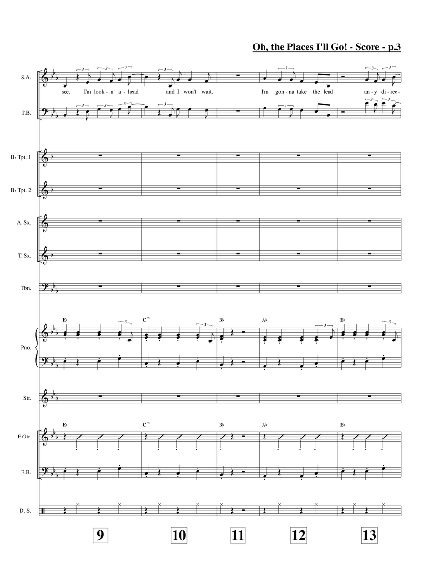 Oh, The Places I'll Go! Large Ensemble scores gallery preview page 4