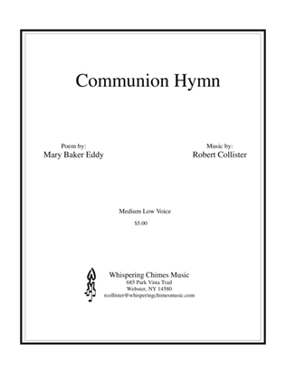 Book cover for Communion Hymn medium low voice