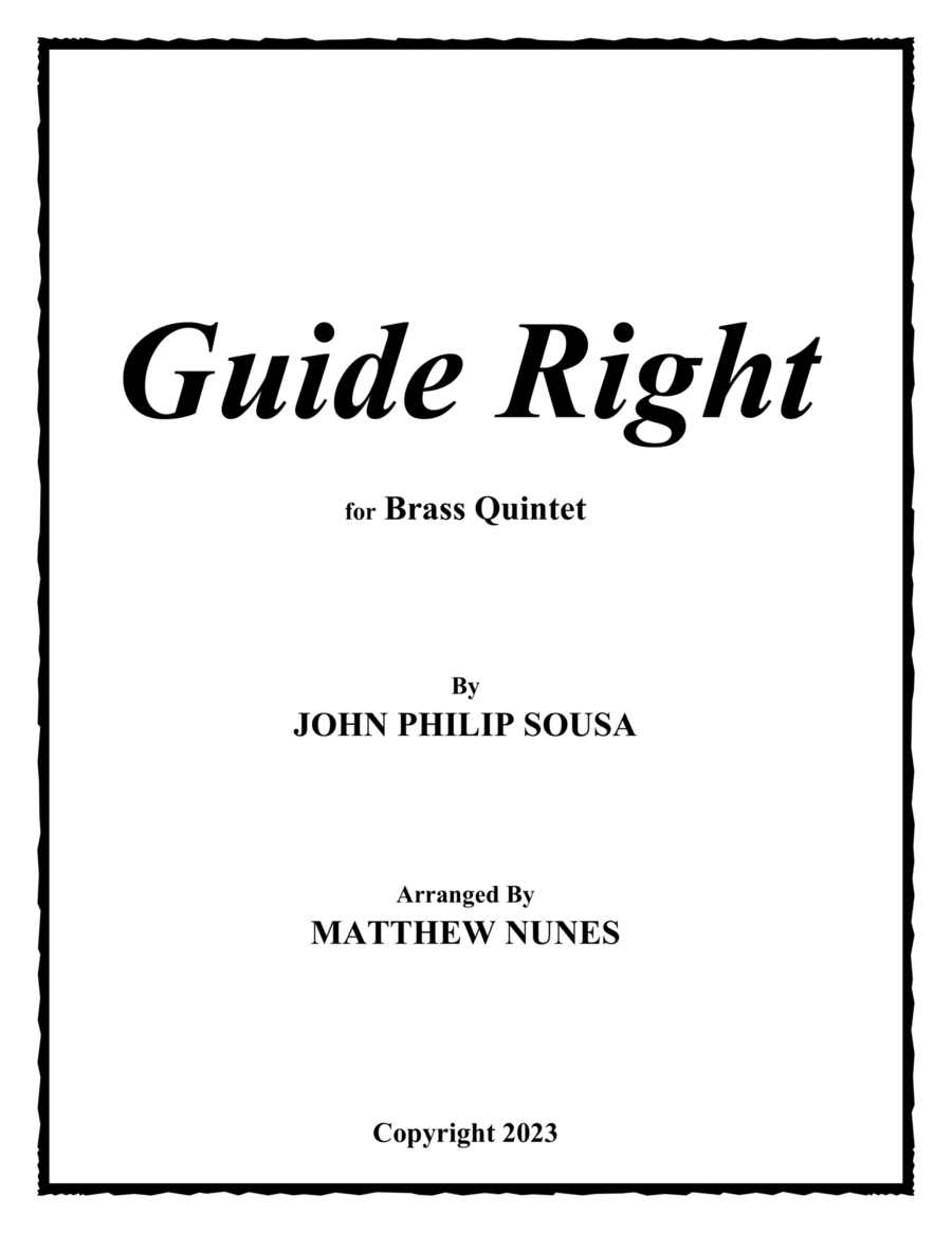 Guide Right Chamber Music scores gallery preview page 1