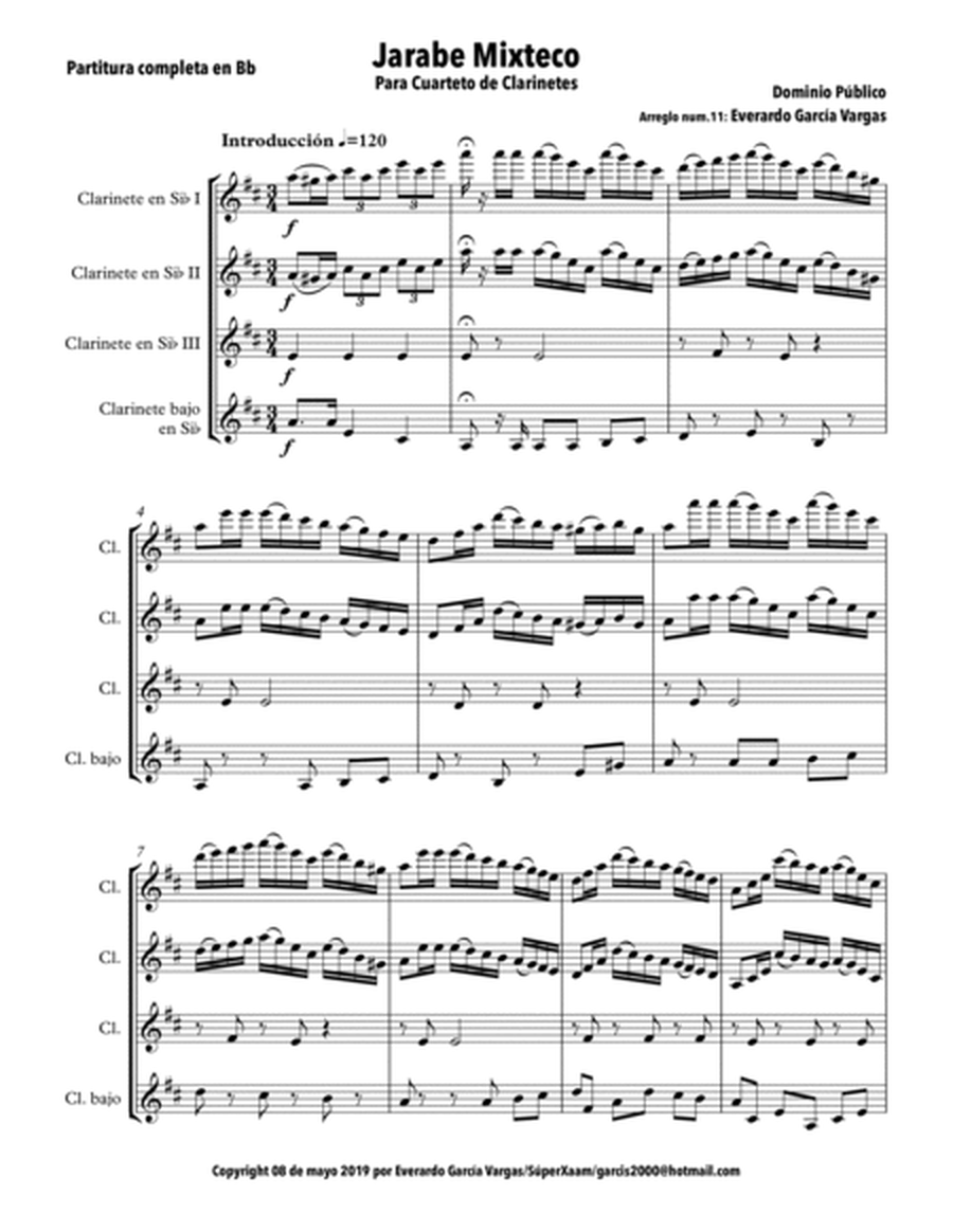Jarabe Mixteco - Cuarteto para Clarinetes image number null