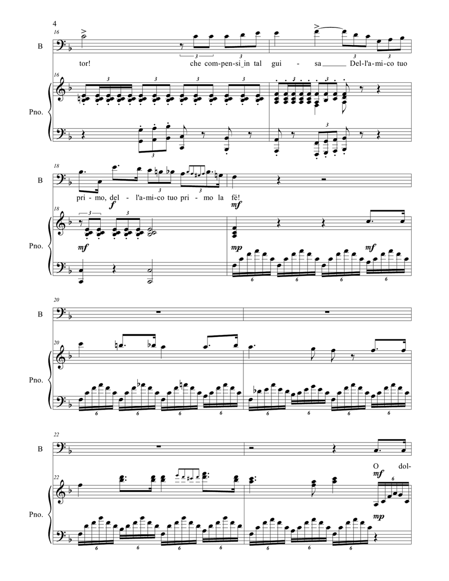 ERI TU CHE MACCHIAVI - G. Verdi - From Il ballo in maschera - For Bariton and Piano image number null
