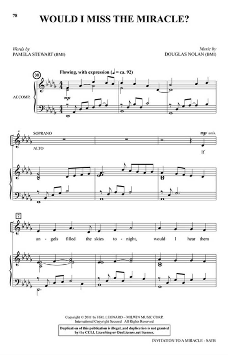 Invitation to a Miracle Invitation to a Miracle Choir scores gallery preview page 7