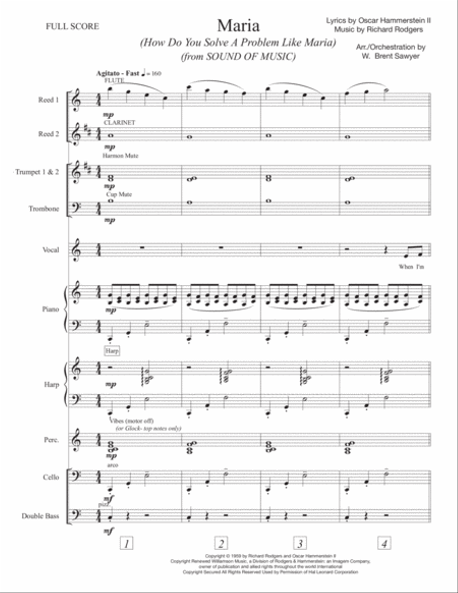 Maria - Score Only Large Ensemble scores gallery preview page 2