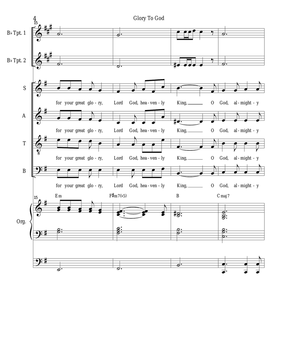 Glory To God (from 