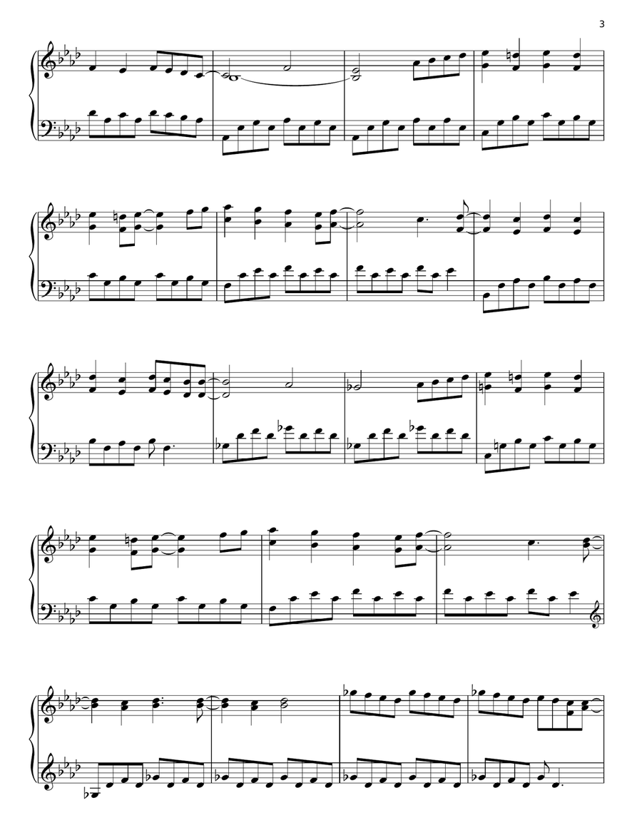 Desert Rain Piano Solo scores gallery preview page 3